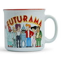 Futurama Planet Express Crew Ceramic Camper Mug | Holds 20 Ounces