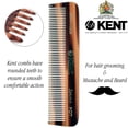 thumbnail image 4 of Peine para barba Kent A FOT hecho a mano, dientes finos, corte aserrado, 4 of 9