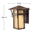 thumbnail image 5 of Hinkley Lighting - Harbor - 1 Light Medium Outdoor Wall Lantern in Transitional, 5 of 6