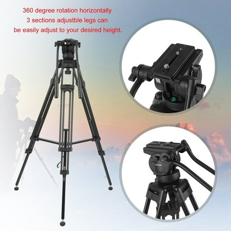 Zomei Lightweight Compact Aluminum Alloy Mini Desktop Tabletop Tripod with 360 Degree Panoramic Ball Head and Quick Release Plate for Canon Nikon DSLR Cameras and Iphone Samsung Mobile Phones(Black)