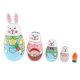 thumbnail image 2 of 10 Piezas De Rusa Pintada De Anidación Juguetes Regalos-conejo Baoblaze Muñecas rusas, 2 of 8