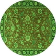 thumbnail image 1 of Ahgly Company Indoor Round Persian Green Traditional Area Rugs, 8' Round, 1 of 1