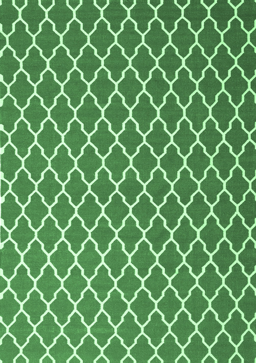 Ahgly Company Indoor Rectangle Trellis Emerald Green Modern Area Rugs ...