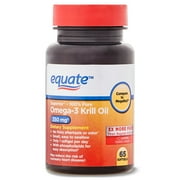 Equate Krill Oil Dietary Supplement, 350 mg, 65 count