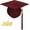 Maroon, variant on Matte Graduation Cap with Tassel for Adults High School College Bachelor Master Ceremony