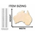 thumbnail image 2 of Unfinished Wood Australia Silhouette - Craft- up to 46" DIY 24" / 1/4", 2 of 3