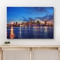 thumbnail image 3 of wall26 Canvas Print Wall Art Miami, Florida City Dusk Skyline Architecture &amp; Maps Cityscape Photography Realism Global Scenic Colorful Multicolor for Living Room, Bedroom, Office - 24"x36&qu, 3 of 5