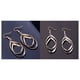 thumbnail image 4 of Jumpingount 1 par de pendientes retorcidos para mujer, pendientes de gota para la oreja de hoja hueca, regalos portátiles para esposa, novia, joyería de Ropa, zapatos y accesorios Miscelánea Oro Jumpingount PS6950-01, 4 of 6