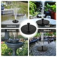 thumbnail image 6 of AEVXKHI 2 Sets Energy Efficient Solar Power Water Fountain Pump, PET Solar Bird Bath Fountain Pump, with 7 Nozzles and 3 Fixed Rod for Garden, 6 of 10