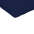 thumbnail image 2 of Jordan Manufacturing 41" x 22" Canvas Woven Navy Solid Rectangular Outdoor Chair Cushion with Ties and Flange, 2 of 8