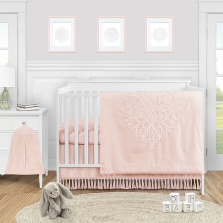 UPC: 0846480083221 | Boho Bohemian Pink 4 Piece Crib Bedding Set by Sweet Jojo Designs