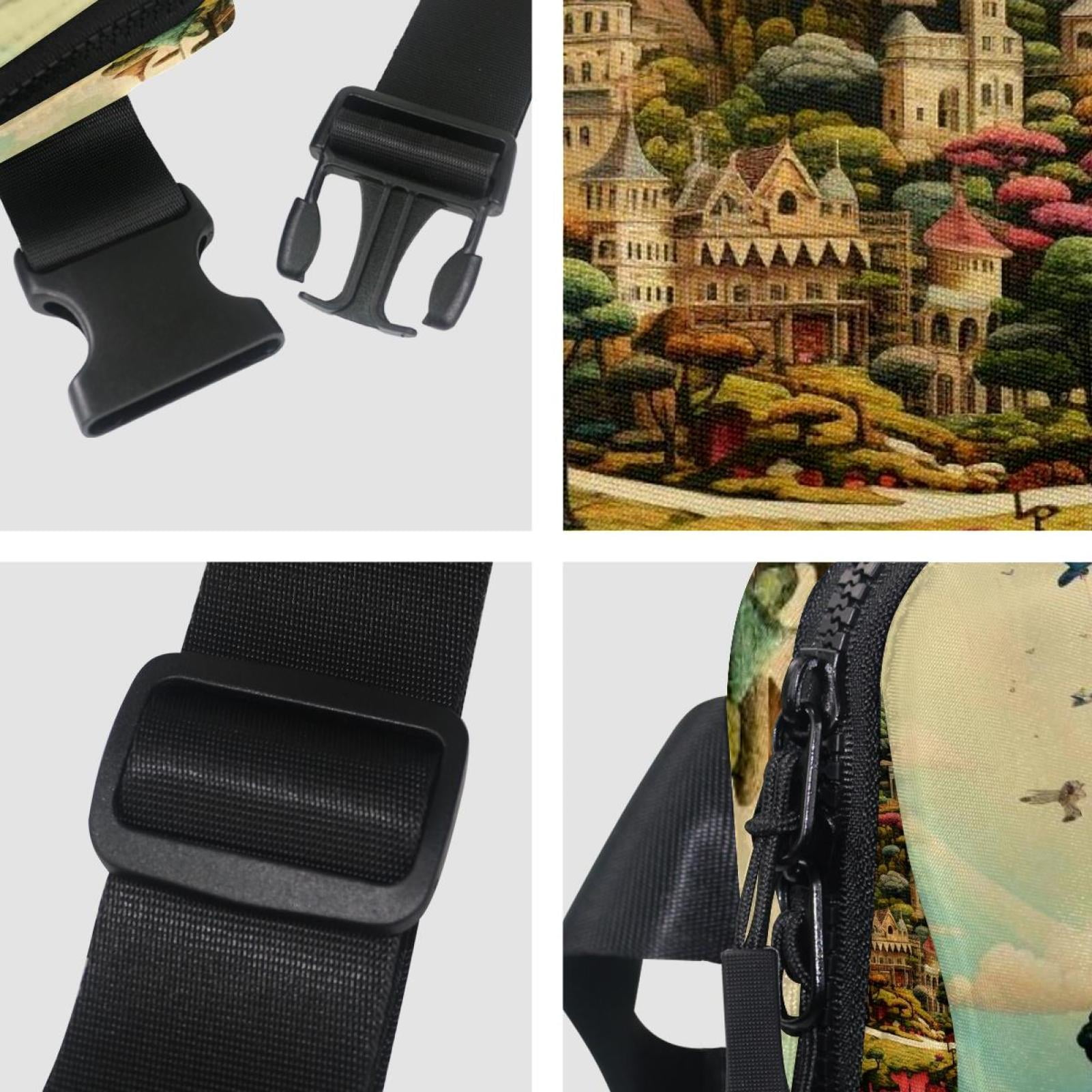 Bohemia Lightweight, Adjustable Running Belt with Extension Strap, Unisex Waist Bag, Fanny Pack, Cross Body Bag