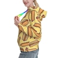 thumbnail image 2 of Haiem Hot Dogs for Women's Fashion Hoodies & Sweatshirts with Kangaroo Pocket,Hooded Sweatshirt with Eye-catching Drawstrings-Medium, 2 of 7