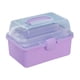 thumbnail image 4 of Caja de almacenamiento para el hogar, contenedor de almacenamiento para escritorio, multiusos de 3 capas con compartimentos para la oficina. Violeta, 4 of 9