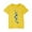 Yellow, variant on Nskgu Girls T Shirts Casual Short Sleeve T Shirts Kids Loose Soft Floral Printed Tunic Tops, Tees Blouses Size 3-14 Years