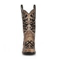 thumbnail image 4 of CORRAL Adult Female Inlay Flowered Embroidery with Studs and Crystals Square Toe Boots, Color: Brown, Size: 5, Width: M, 4 of 6