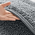 thumbnail image 4 of Vwrxbz Chenille Bath Mat 40x60cm Water Absorbent Non Slip Bathroom Rug Thick Soft Washable Shower Mat Foot Rubbing Backing, 4 of 9