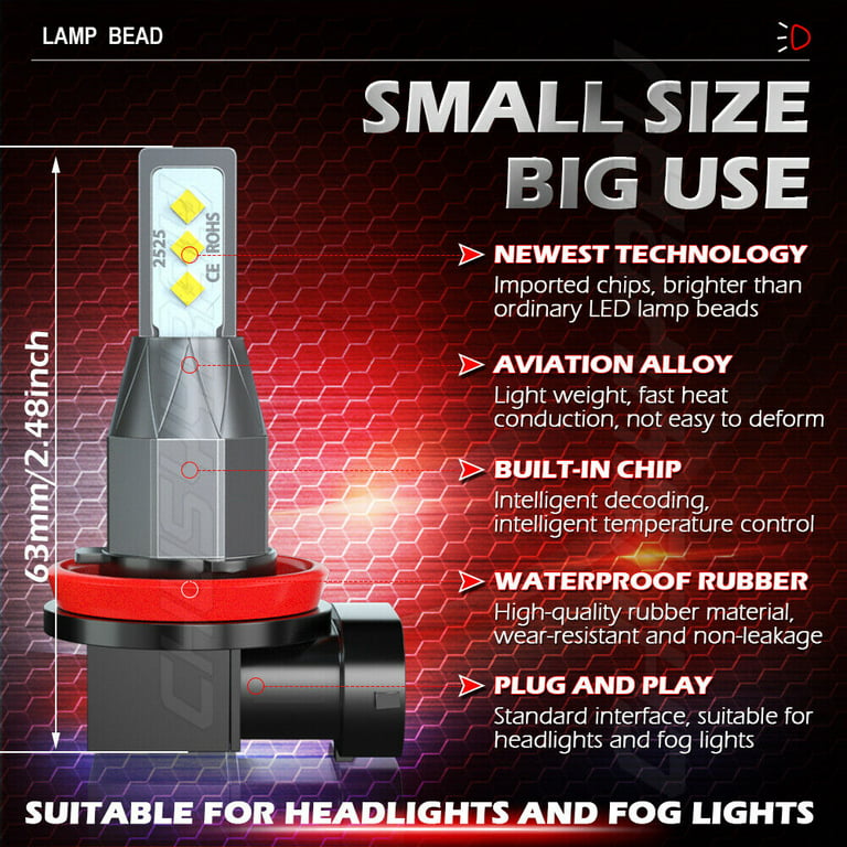 ampoule led h11 led fog light