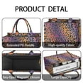 thumbnail image 4 of Large Capacity Tote Bag,Purple and Orange Of Leopard Print Handbag Fashion Luxury Tote Bag,15.7"x13"x 5.1" Inches,Laptop Compatible, 4 of 6