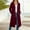 Wine, variant on Women's Zip Up Hoodies Oversized Long Tunic Sweatshirts Long Sleeve Hoodie Jacket (GY2 S)