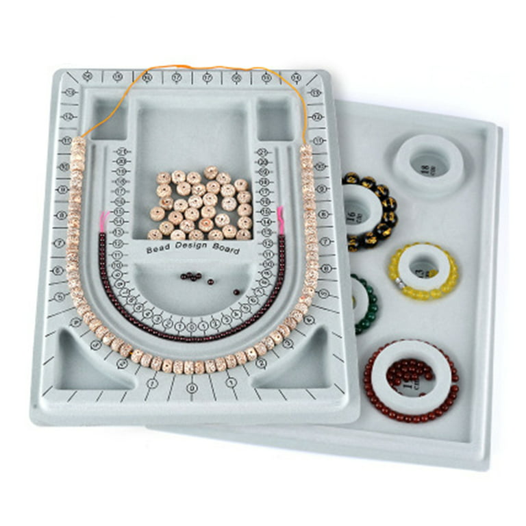 NUZYZ Bead Board Bracelet Beading Tray Necklace Design Craft Jewelry Meter  Panel 