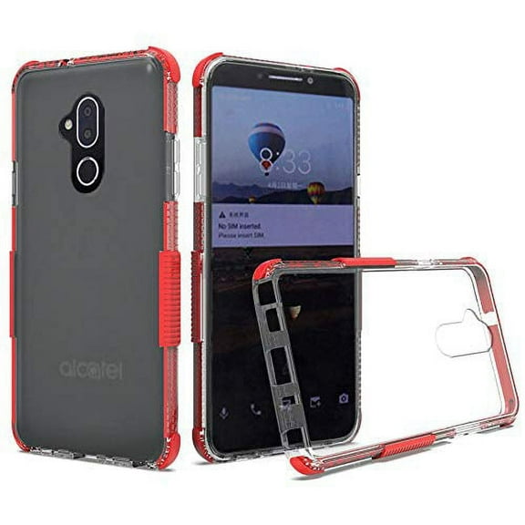 GSA Premium Ultra Edge Bumper TPU Case for Alcatel 7 Folio Red