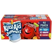 Kool-Aid Jammers Tropical Punch, Grape  Cherry Juice Pouches Variety Pack (6 Fl. Oz., 40 Pk.)