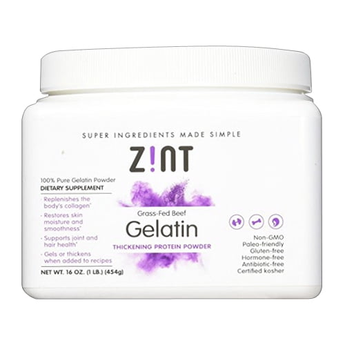 Zint Grass Fed Beef Gelatin Thickening Protein Powder, 16 Oz Walmart