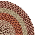 thumbnail image 2 of Colonial Mills 10' x 14' Red and Gray All Purpose Handcrafted Reversible Oval Outdoor Area Throw Rug, 2 of 3
