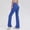 Blue, variant on Womens Flared Leggings Soft Tummy Control High Waisted Athletic Yoga Pants Bell Bottom Tight Pants for Cycling Dance Workout