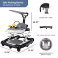 thumbnail image 2 of JieC 5-in-1 Baby Walker with Wheels,Infant Toddler Walkers Bouncer for Boys Girls,Black, 2 of 12