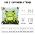 thumbnail image 5 of JEUXUS Throw Pillow Covers On And Cushion Covers Cartoon Green Peas Dragonfly Exotic Beautiful Home Decorative Throw Pillowcases For Patio Sofa Couch, 5 of 5