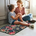 thumbnail image 6 of Colorful Floral Rug for Kitchen Mats for Floor 2 Piece, Anti Fatigue Floor Mat for Kitchen, Kitchen Floor Mats for in Front of Sink and Boho Kitchen Matt for Standing for Kitchen Decor 17"X30"+17"X47", 6 of 6