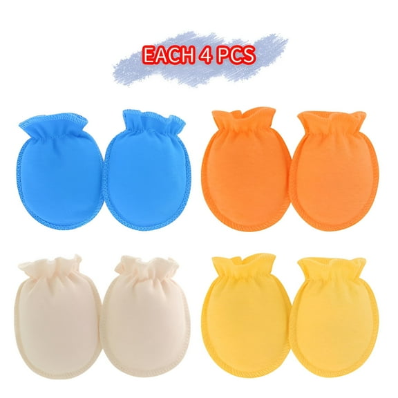 TELOLY 16Pcs Baby Mittens,Fresh Colors Baby Mittens Newborn,Non-Toxic Material Newborn Mittens,Style1