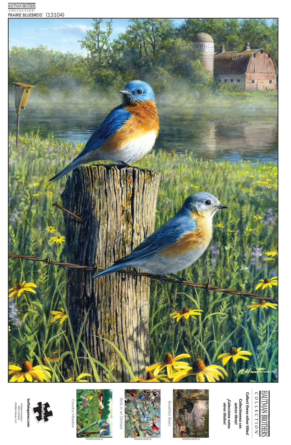 Buffalo Games 1000-Piece Hautman Brothers Prairie Bluebirds Interlocking Jigsaw Puzzle