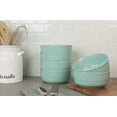 thumbnail image 3 of 10 Strawberry Street Double Line 6.25"/24 oz Round Cereal Bowl, Set of 6, Seafoam, 3 of 6
