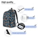 thumbnail image 3 of Disketp Playful Foxes Forest Blues Mochila de Lona Estampada, Mochila Escolar de Viaje Ligera para Estudiantes y Portátil-Medium, 3 of 5