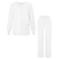 thumbnail image 1 of Adar Universal Women's Scrub Set - Warm-Up Scrub Jacket and Elastic Pull-On Pants, 1 of 7