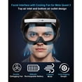 thumbnail image 6 of Cooling Fan Facial Interface Accessories for Meta Quest 3 - Adjustable 3-Speed Powerful Air Circulation System, PU Leather Face Pad, Helps Relieve Lens Fogging-Black White, 6 of 7