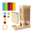 thumbnail image 1 of Juego Montessori Juego De Mesa De Madera 40 Palitos De Madera De Colores Juego De Dados Juguetes Educativos Matemáticos Para Niños De 3 A 6 Años Juguetes Para Desarrollar La Motricidad Fina Y El C, 1 of 8