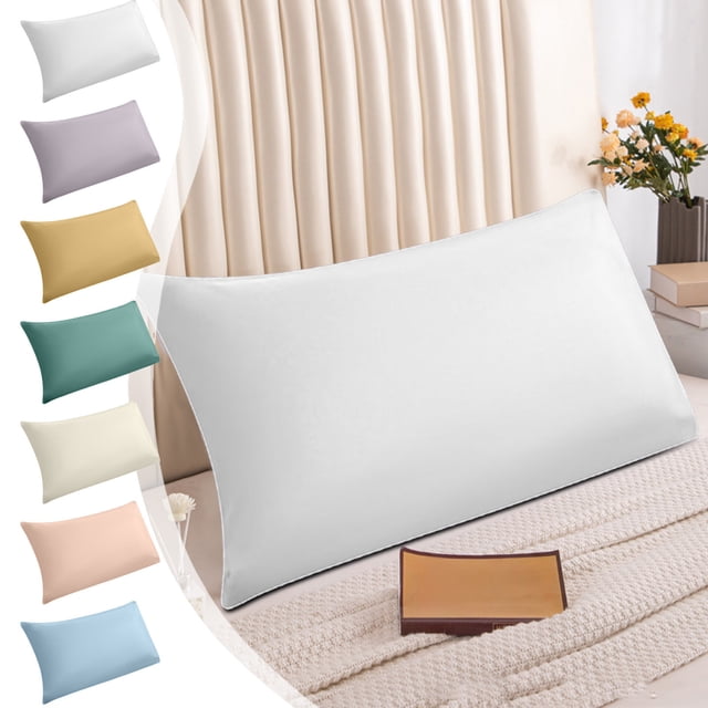 Fiudx Funda de Almohada Refrescante, Tela Suave de Terciopelo Transpirable, Reguladora de Temperatura para Sudores Nocturnos, Longitud Completa (48 X 74 Cm), Ideal para Quienes Duermen con Calor, Uso