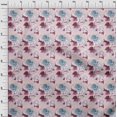 thumbnail image 3 of oneOone Polyester Spandex Light Pink Fabric Florals Sewing Fabric By The Yard Printed Diy Clothing Sewing Supplies 56 Inch Wide, 3 of 4