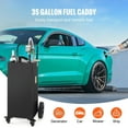 thumbnail image 4 of CAFORKP Portable Fuel Caddy 35 Gallon, with Manual Transfer Pump & 4 Wheels for Gas & Diesel, 4 of 11