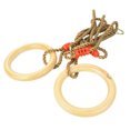 thumbnail image 2 of Convenient To Use  Pair Swing Rings, Flying Rings Swing, Safe And Firm Exercise Equipment Wooden Swing Rings, 2 of 8