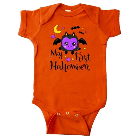 

Inktastic My First Halloween with Cute Bat Gift Baby Boy or Baby Girl Bodysuit