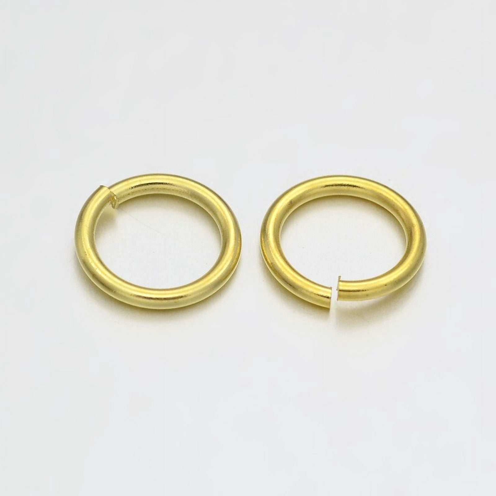 Brass Open Jump Rings Golden 18 Gauge 6x1mm Inner Diameter: 4mm about 6755pcs/500g Brass