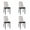 Blue+Gray_4 Pack, variant on Tcbosik Dining Chairs Set of 4, Modern PU Leather Kitchen Chair, Padded Armless Chair for Living Room, Beige Black
