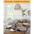 thumbnail image 5 of 15 Inch Round Placemats Set of 6, Black Christmas Non Slip Heat Insulation PP Table Mats, Snowman Xmas Truck Balls Tree Washable Place Mats for Kitchen Dining Party Table Decor, 5 of 7