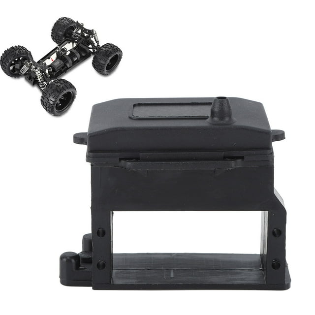 1/8 RC Receiver Box, Plastic Black Exquisite Appearance Wear Receiver Box for 08426