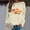Black, variant on WILLBEST Hoodie Women Women's Casual Crew Neck Thanksgiving Print Hoodless Hoodie Van Hoodie